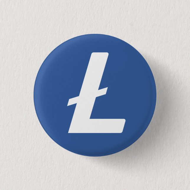 Badge Rond 2,50 Cm Flair de chaîne de blocage de cryptomonnaie Liteco (Devant)