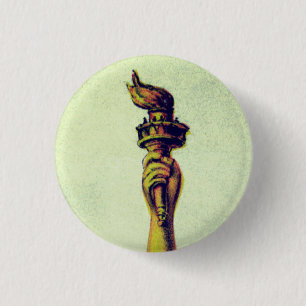 Badge Rond 2,50 Cm Flamme de la liberté