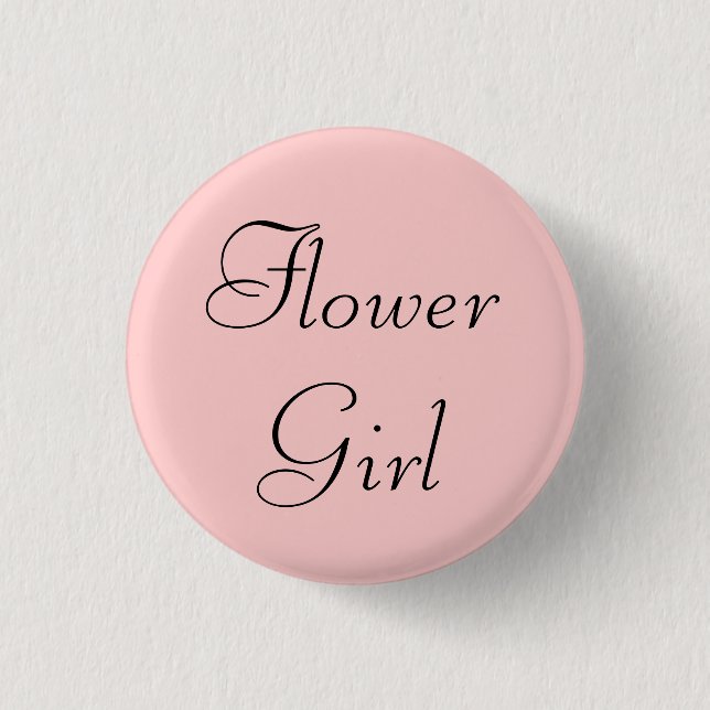 Badge Rond 2,50 Cm Fleur fille (Devant)