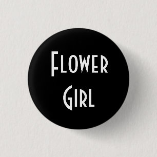 Badge Rond 2,50 Cm Fleur fille