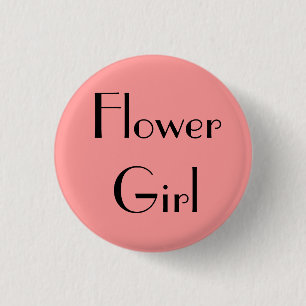 Badge Rond 2,50 Cm Fleur fille