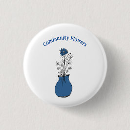 Badge Rond 2,50 Cm Fleurs communautaires