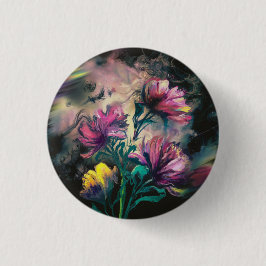 Badge Rond 2,50 Cm Fleurs florissantes