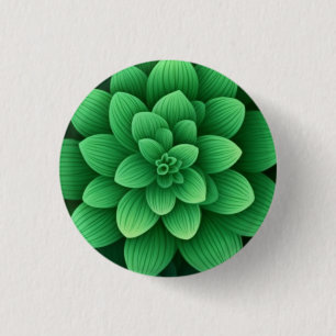 Badge Rond 2,50 Cm Fleurs vertes Arrière - plan-77761