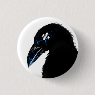 Badge Rond 2,50 Cm Floc de Raven !