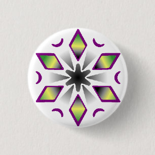 Badge Rond 2,50 Cm flocon de neige de fierté d'as d'aro