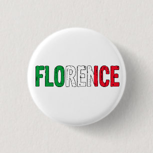 Badge Rond 2,50 Cm Florence Italie