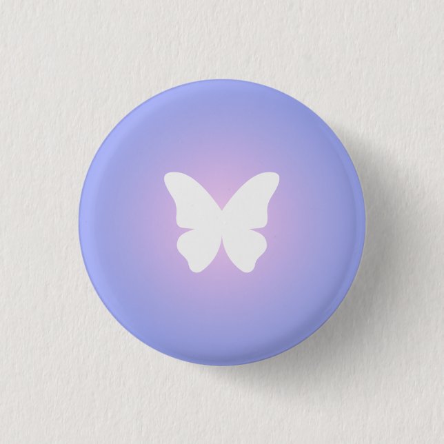 Badge Rond 2,50 Cm Flux papillon éthéré (Devant)