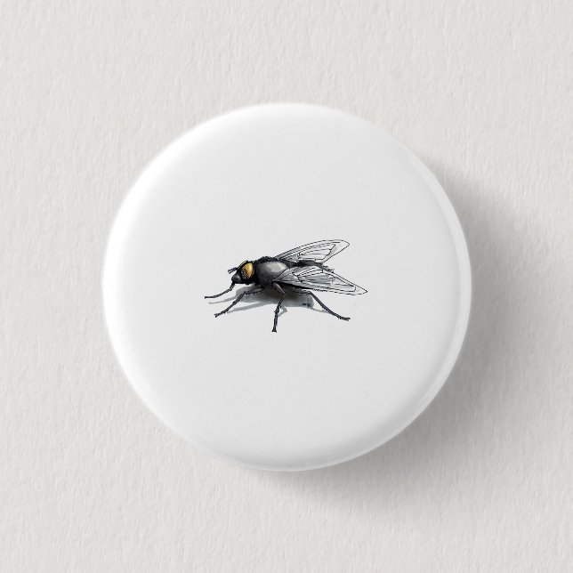 Badge Rond 2,50 Cm Fly Buddy petit bouton rond (Devant)