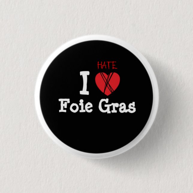 Badge Rond 2,50 Cm Foie gras ? NON merci ! (Devant)