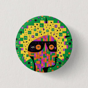Badge Rond 2,50 Cm Folk 001 Nancy