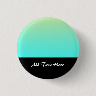 Badge Rond 2,50 Cm Fond dégradé pastel turquoise jaune