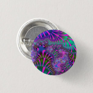 Badge Rond 2,50 Cm Fonte pourpre arc-en-ciel