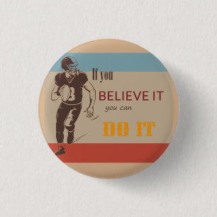 Badge Rond 2,50 Cm football américain