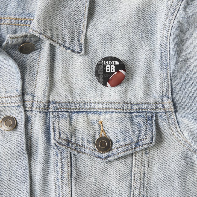 Badge Rond 2,50 Cm Football américain Personalized Chalkboard (En situation)