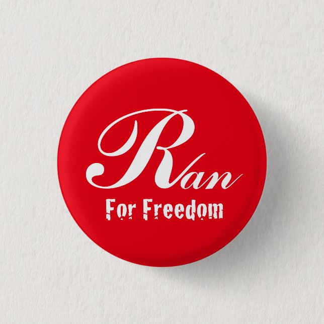 Badge Rond 2,50 Cm For Freedom Ran (Devant)