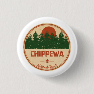 Badge Rond 2,50 Cm Forêt nationale de Chippewa