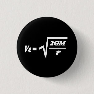 Badge Rond 2,50 Cm Formule Vitesse d'échappement