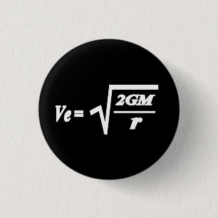 Badge Rond 2,50 Cm Formule Vitesse d'échappement