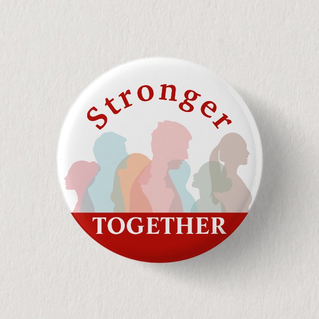 Badge Rond 2,50 Cm Forte diversité Race multiculturelle (Devant)