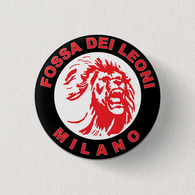 Badge Rond 2,50 Cm Fossa Dei Leoni - Milan - l'Italie (Devant)