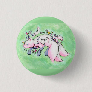 Badge Rond 2,50 Cm Fox