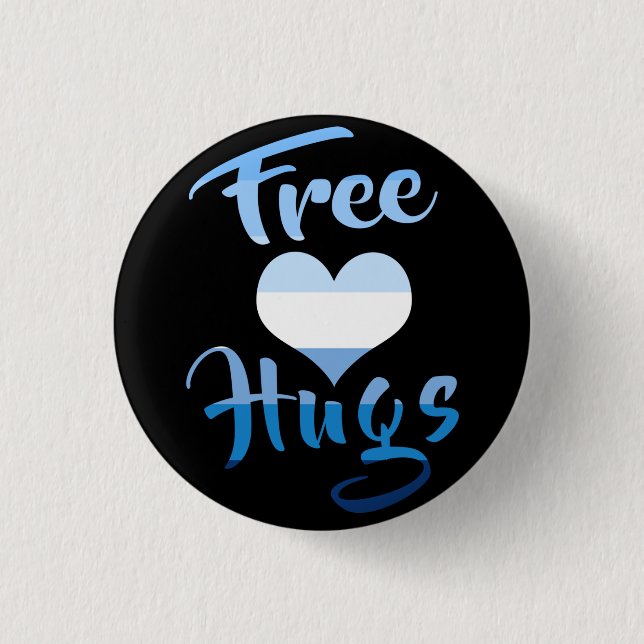 Badge Rond 2,50 Cm Free Hugs (Devant)