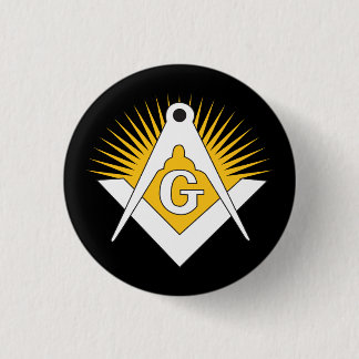 Badge Rond 2,50 Cm Freemasonry symbol