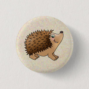 Badge Rond 2,50 Cm freundlicher Igel