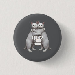 Badge Rond 2,50 Cm Friends Purr-Ever
