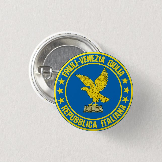 Badge Rond 2,50 Cm Frioul-Vénétie Julienne (Devant & derrière)