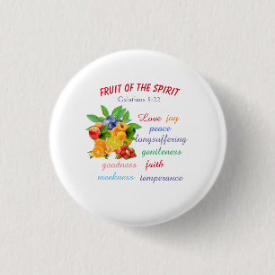 Badge Rond 2,50 Cm Fruit de l'Esprit