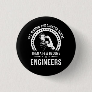 Badge Rond 2,50 Cm Funny Engineer For All Women
