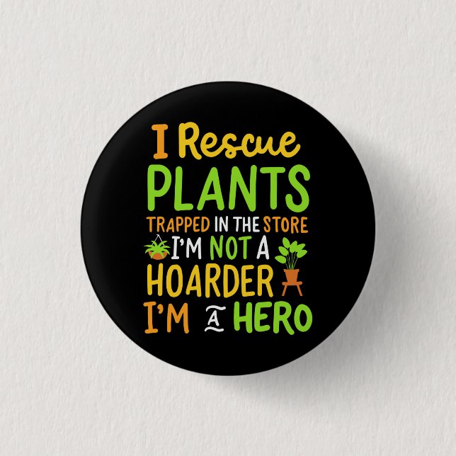Badge Rond 2,50 Cm Funny Gardening (Devant)