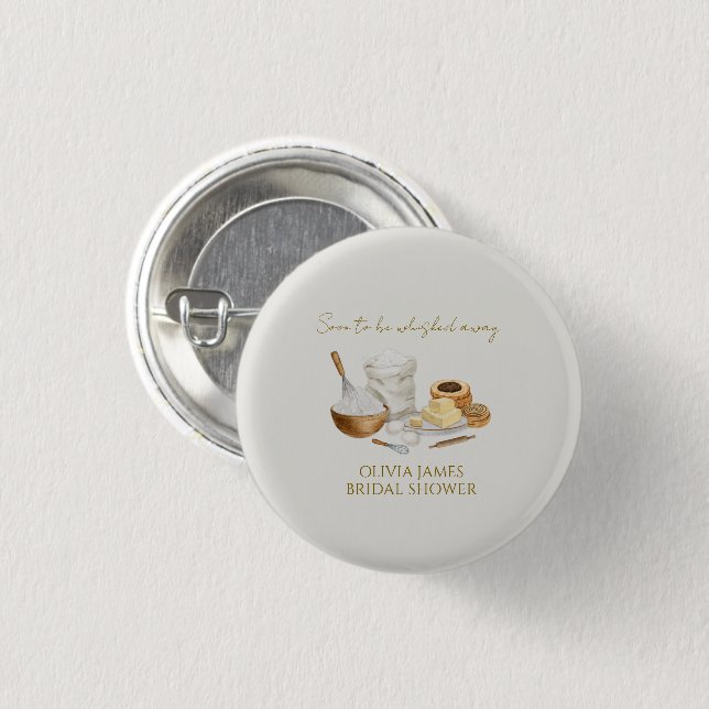 Badge Rond 2,50 Cm Futur shower de mariage (Devant & derrière)