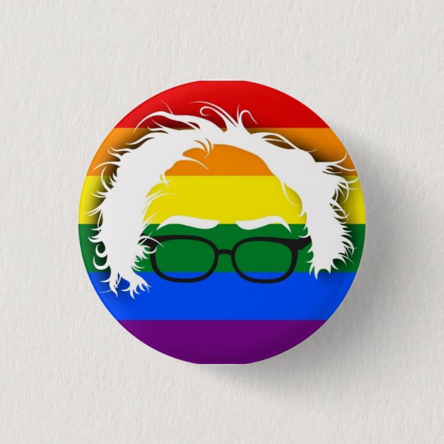 Badge Rond 2,50 Cm Gai/lesbienne pour des ponceuses de Bernie (Devant)