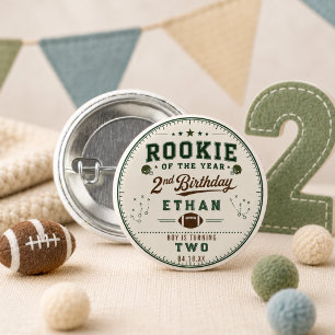 Badge Rond 2,50 Cm Garçon de 2 ans pour son deuxième anniversaire, re