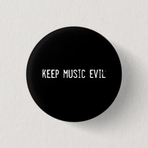 Badge Rond 2,50 Cm garder la musique mal