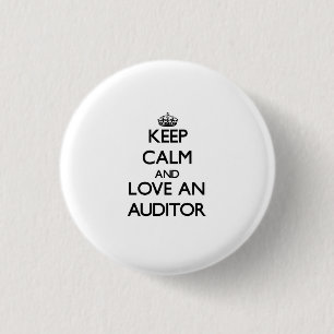 Badge Rond 2,50 Cm Gardez le calme et aimez un commissaire aux