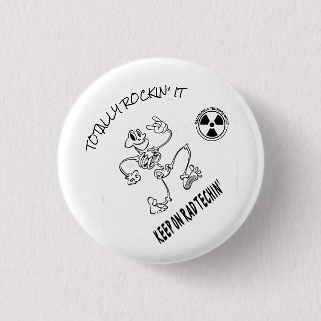 Badge Rond 2,50 Cm Gardez sur rad Techin (Devant)