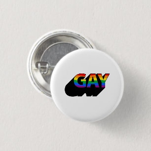 BADGE ROND 2,50 CM GAY 3D