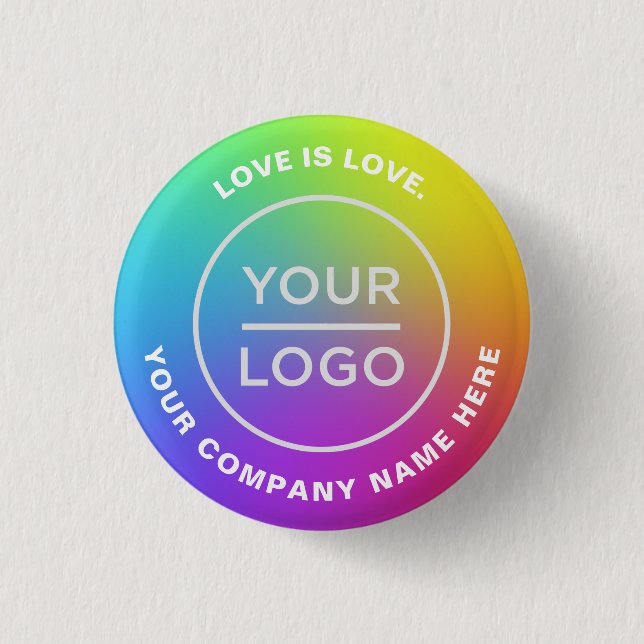 Badge Rond 2,50 Cm Gay Lesbian Pride Arc-en-ciel Drapeau Votre logo d (Devant)