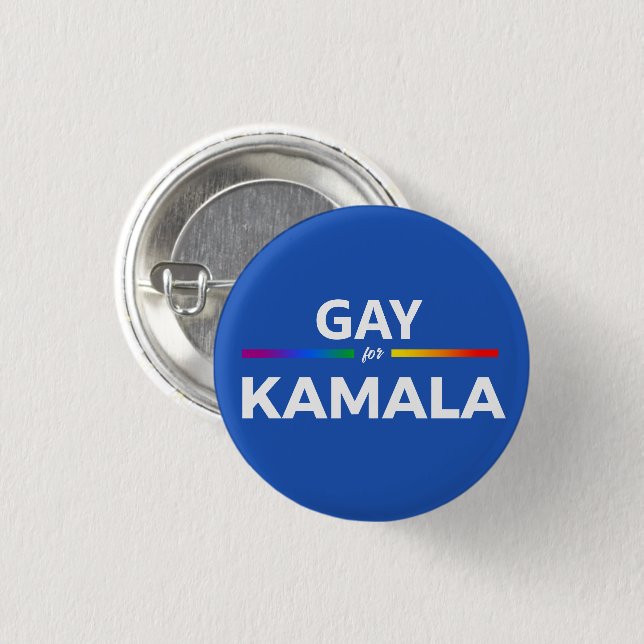 Badge Rond 2,50 Cm Gay pour Biden Harris (Devant & derrière)