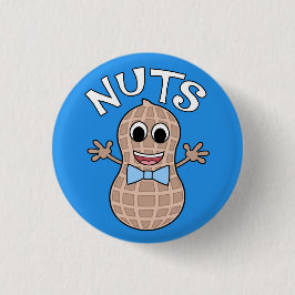 Badge Rond 2,50 Cm Genre à thème Nuts ou No Nuts révéler épingle