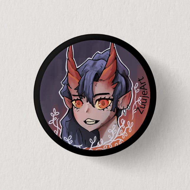 Badge Rond 2,50 Cm Girl, venir, (Devant)