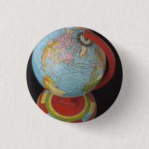 Badge Rond 2,50 Cm Globe tournant