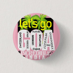 Badge Rond 2,50 Cm Goa Tourisme