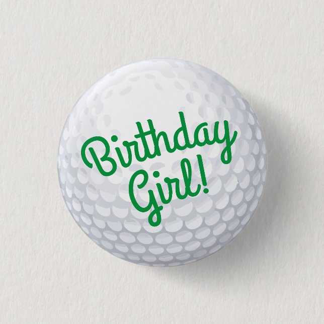Badge Rond 2,50 Cm Golf Anniversaire (Devant)