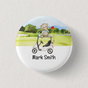 Badge Rond 2,50 Cm Golf baby shower / Anniversaire / félicitations