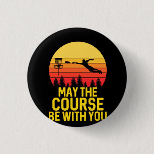 Badge Rond 2,50 Cm Golf sur disque avec vous